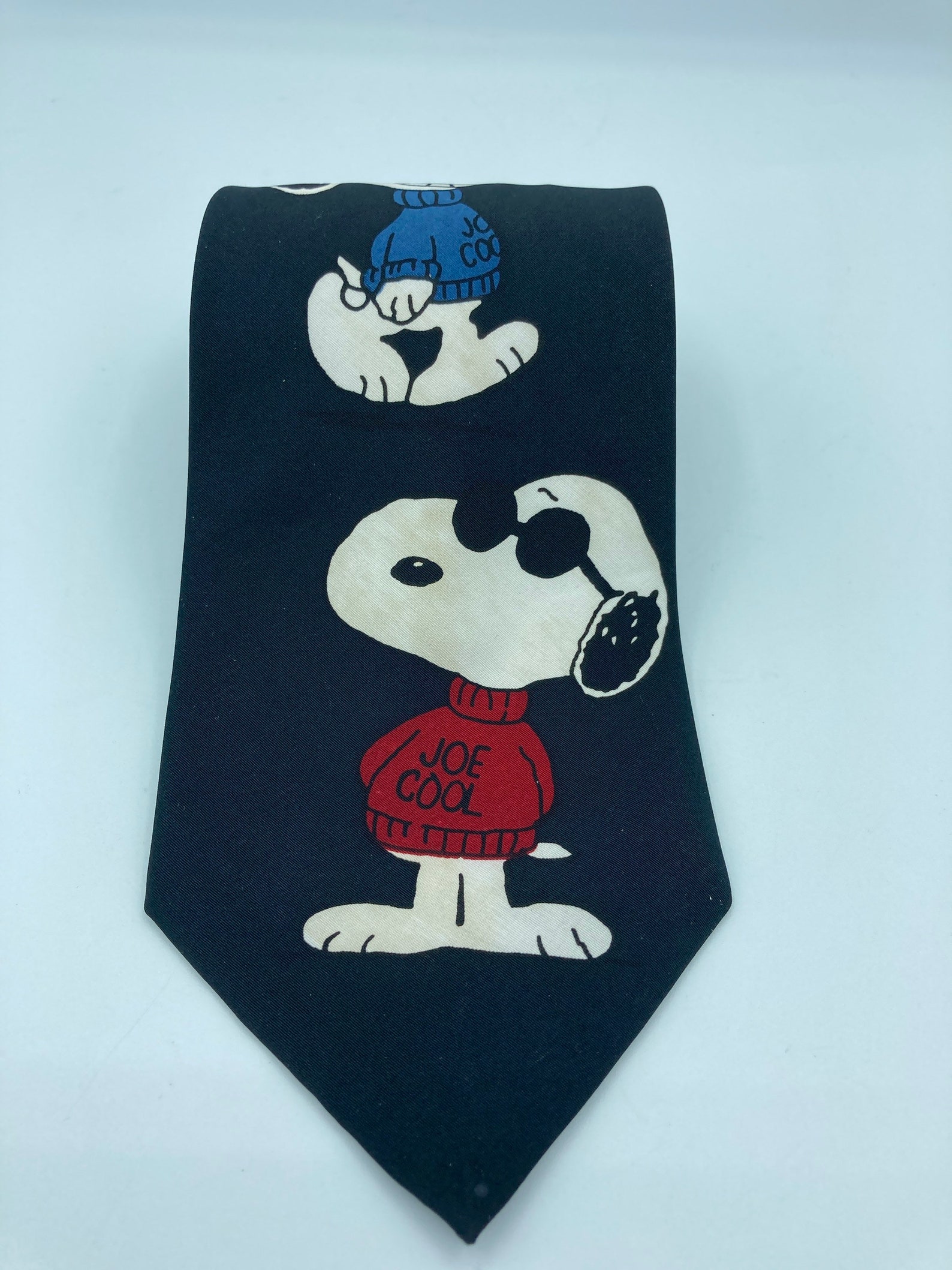 Vintage Joe Cool Snoopy Necktie Charlie Brown and Gang Etsy