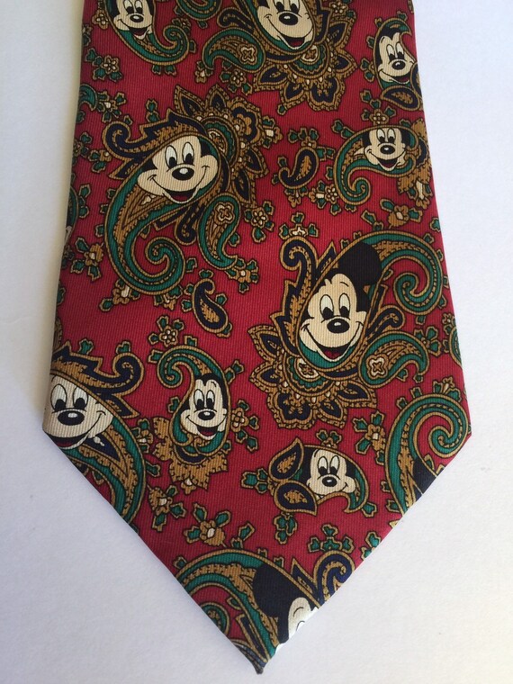 Vintage Mickey Mouse in Shades Necktie Vintage Disney Mickey Mouse Tie Vintage Mickey in Shades Tie Vintage Balancine The Tie Works Necktie