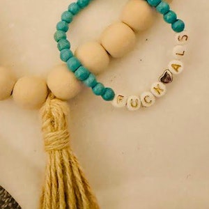 Fuck ALS Beaded Bracelet