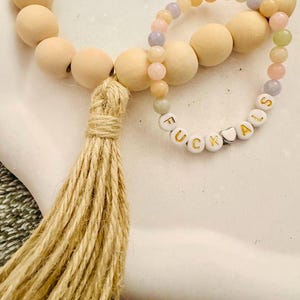 Fuck ALS Beaded Bracelet