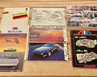Catalogues de pièces détachées Porsche Performance vintage des années 1980