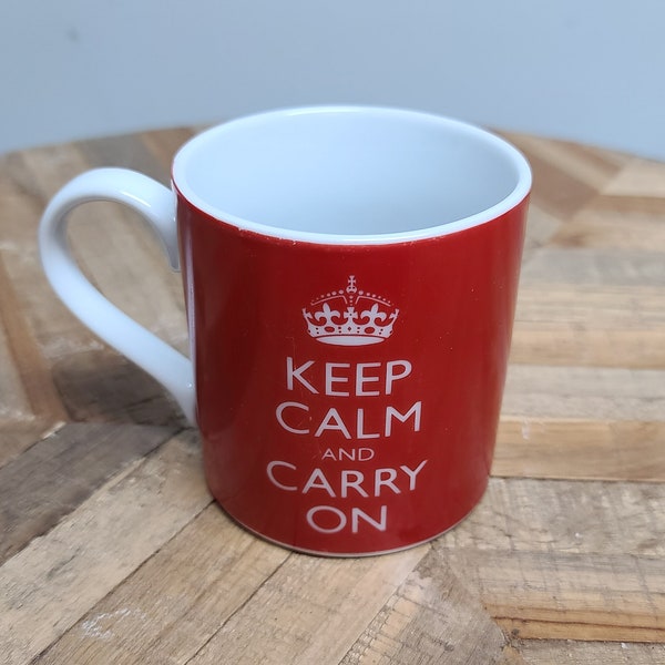 Vintage Mug, Keep Calm and Carry On, Keep Calm and Carry On Mug