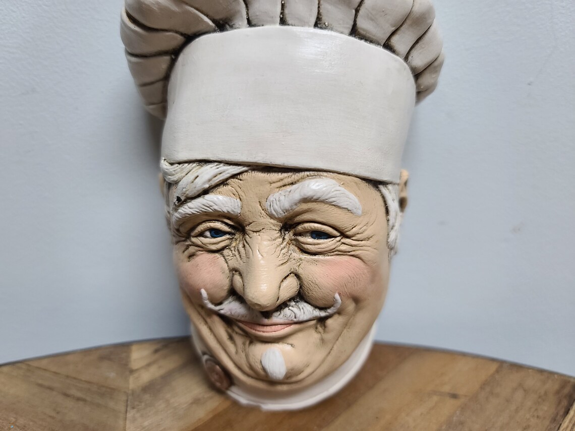 Vintage Chef Wall Hanging Décor Chef Kitchen Décor Chef Etsy