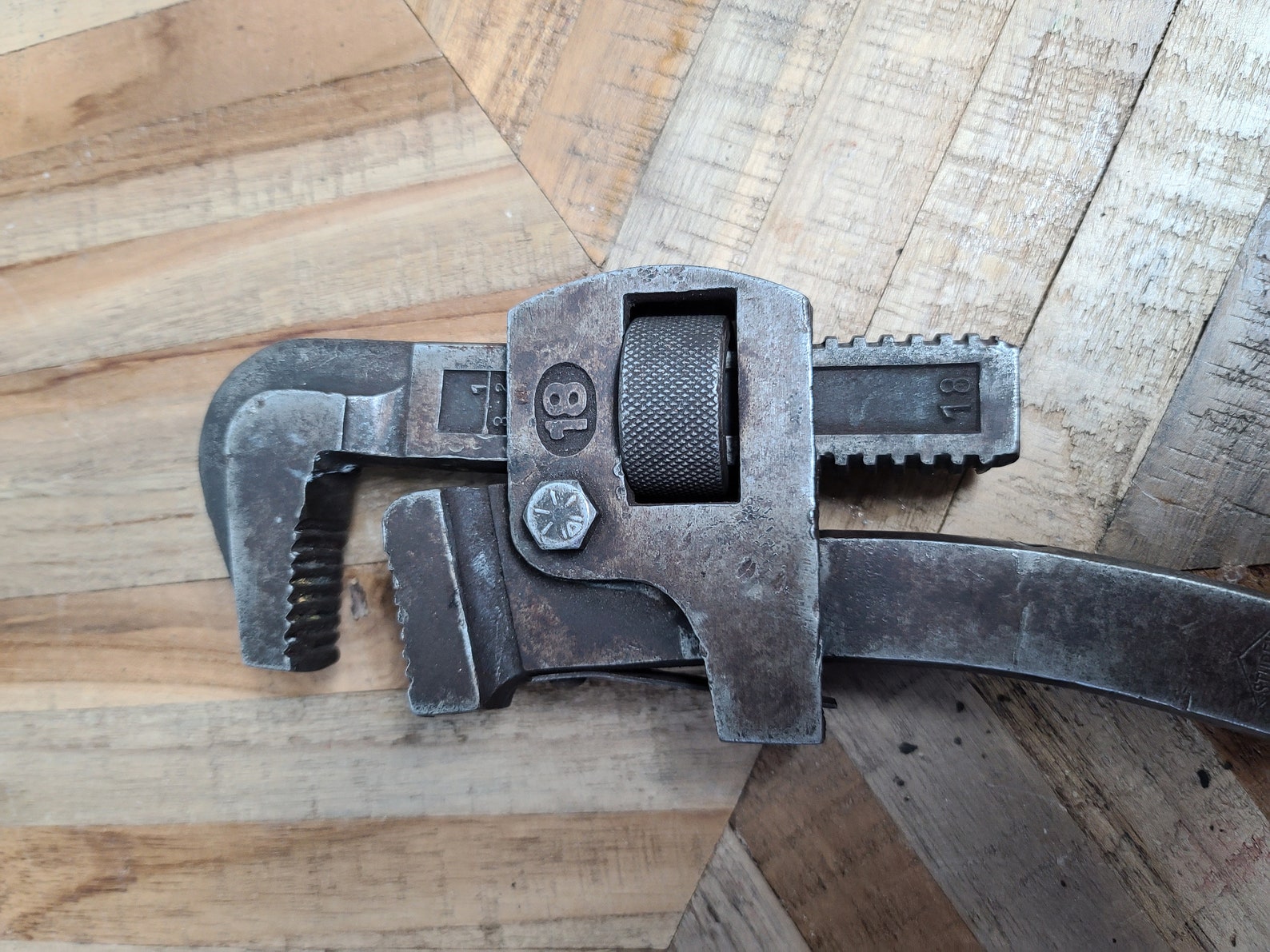Vintage German Made Pipe Wrench 17 Etsy