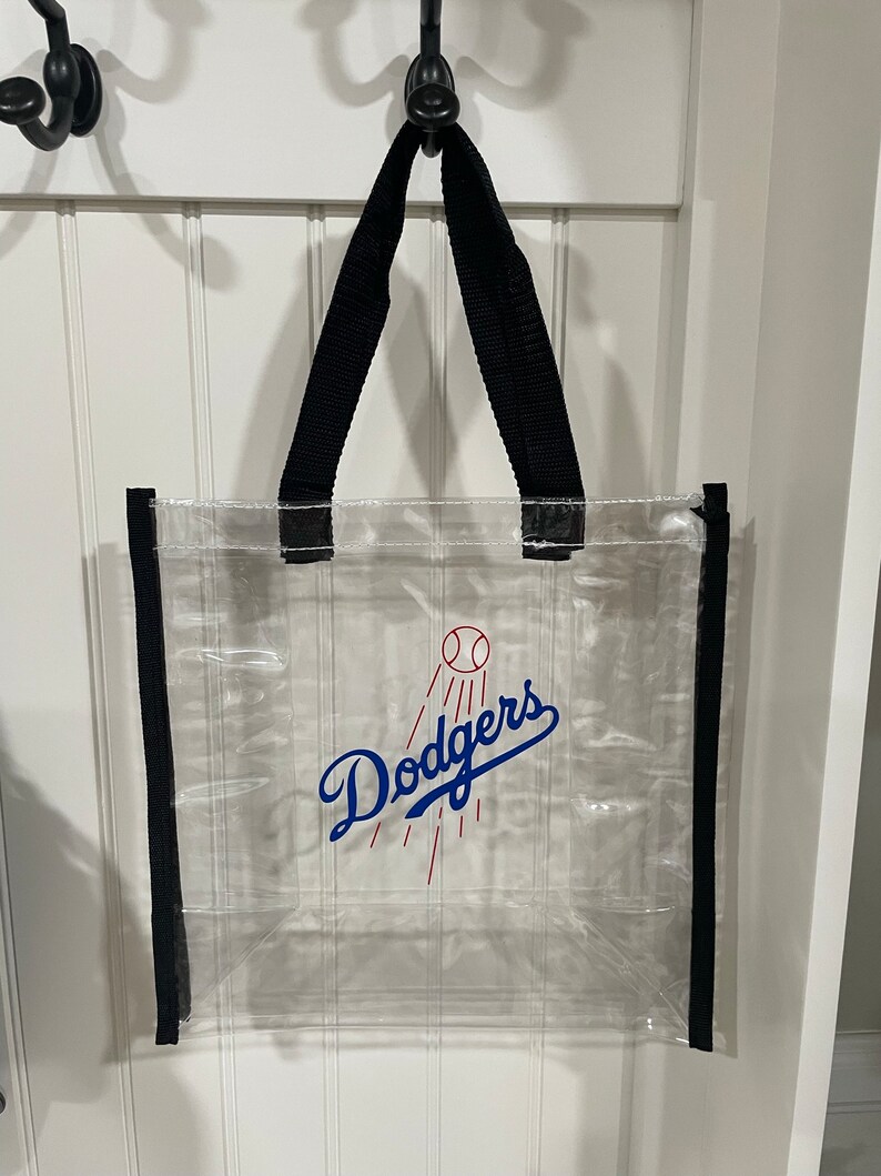 Personalized Clear Transparent Tote Bag With Straps Stadium Approved