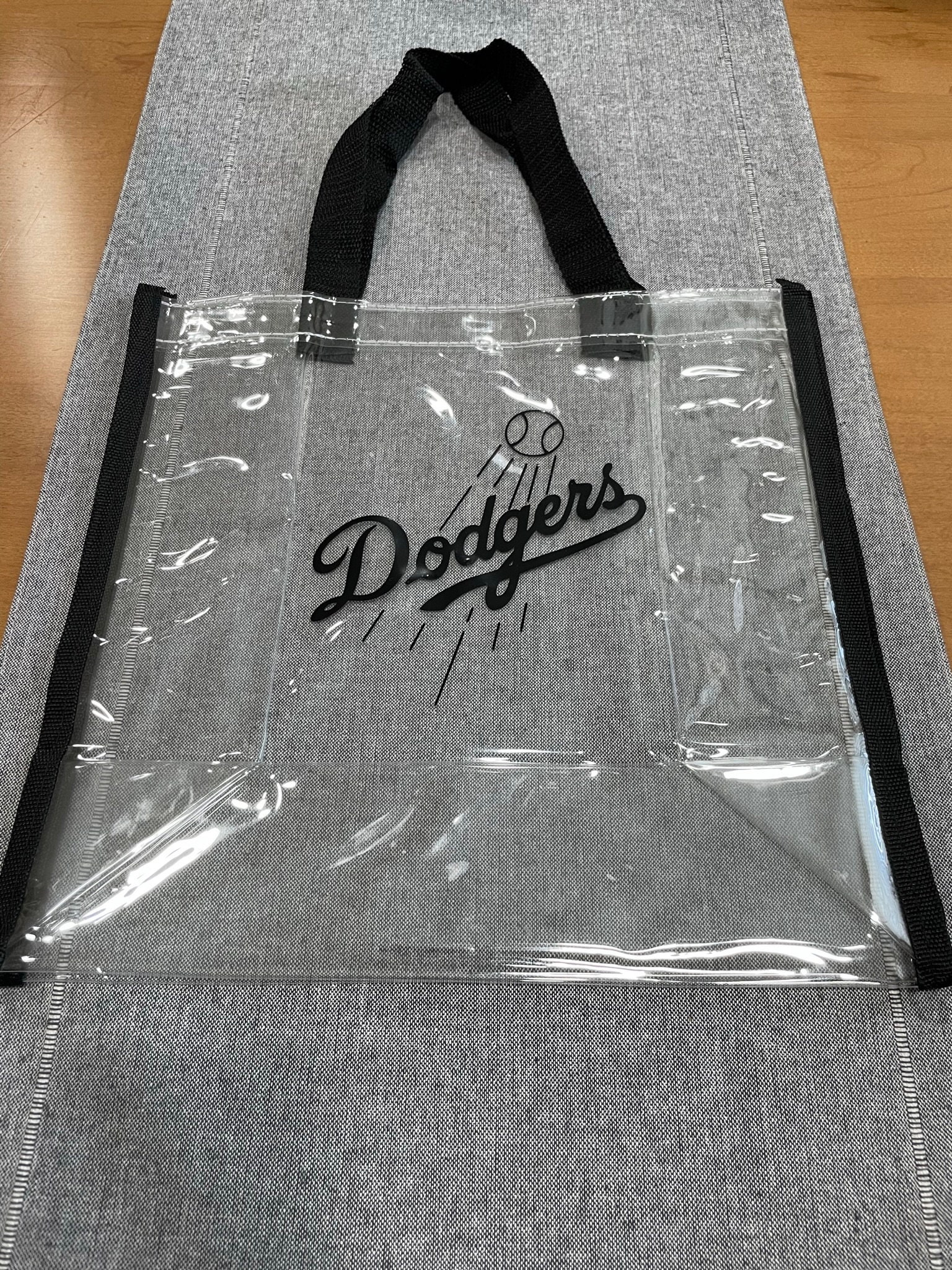 Personalized Clear Transparent Tote Bag With Straps Stadium Approved