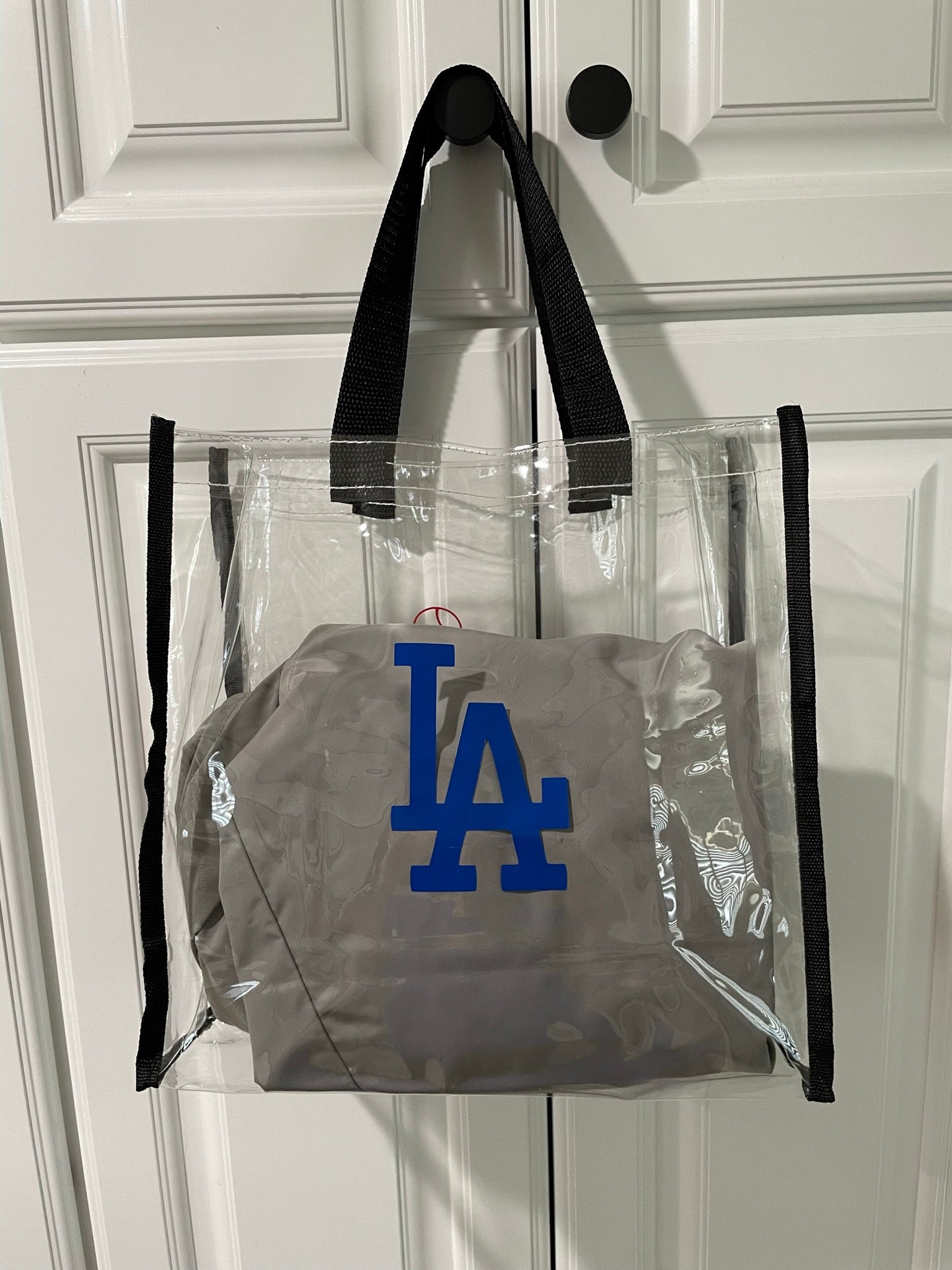 Personalized Clear Transparent Tote Bag With Straps Stadium Approved