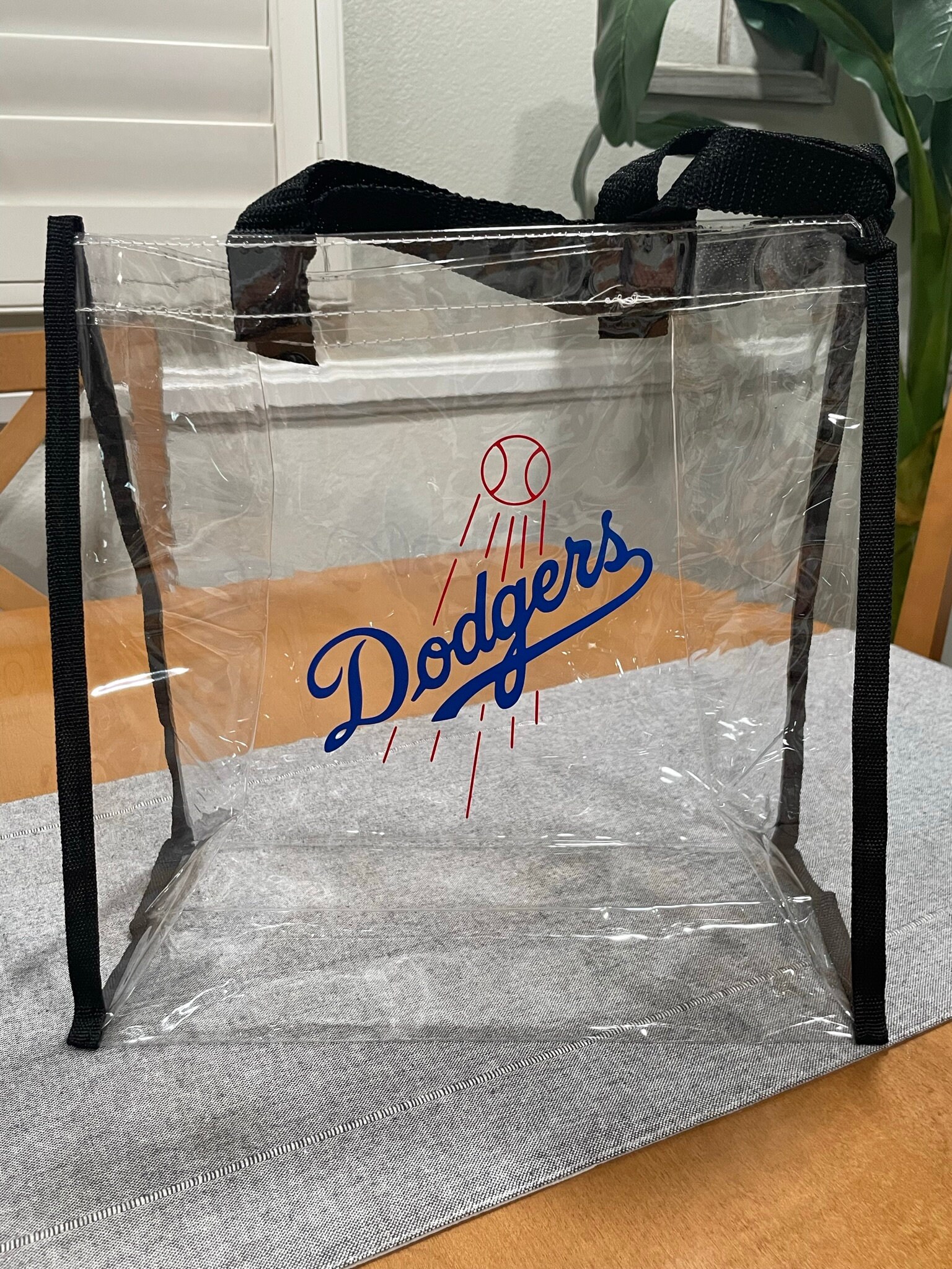 Personalized Clear Transparent Tote Bag With Straps Stadium Approved