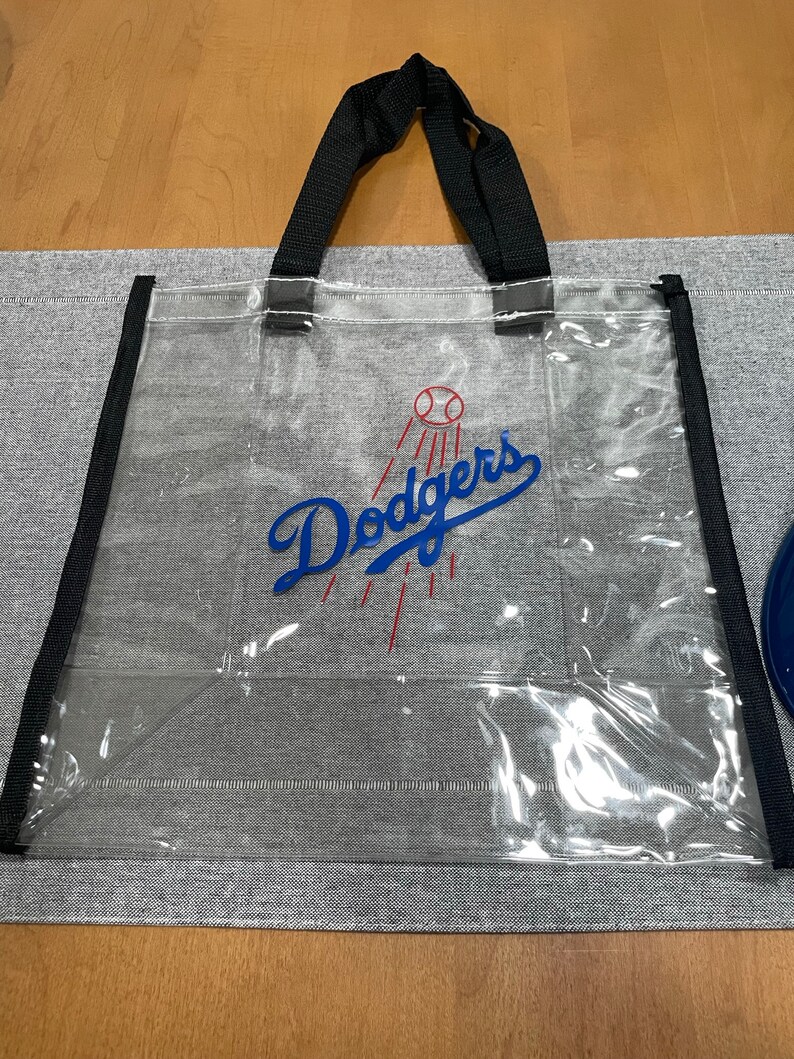 Personalized Clear Transparent Tote Bag With Straps Stadium Approved