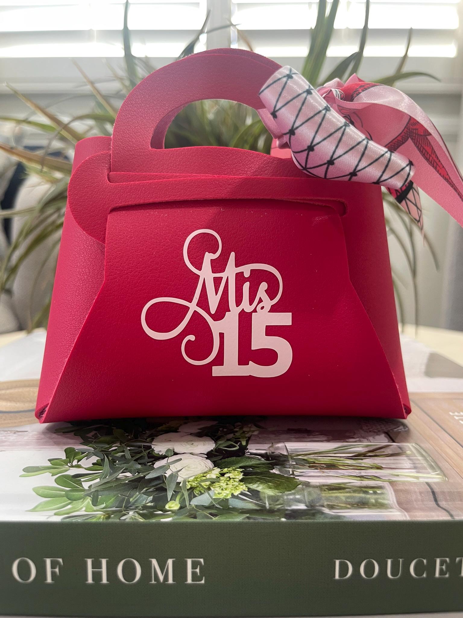 Pochette cadeau personnalisée | Porte-cartes cadeau | Mis 15| Anniversaire| Cadeaux pour fête| Porte-monnaie| Sac cadeau | Porte-bijoux | Quinceañera