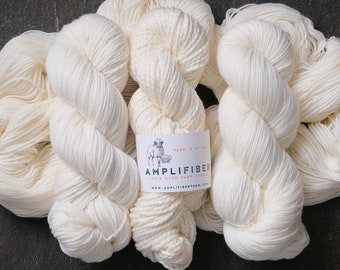 Bare and Bloomed . Multiple Bases and Sizes . Undyed Yarn