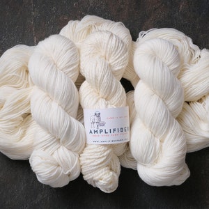 Bare and Bloomed . Multiple Bases . Undyed Yarn