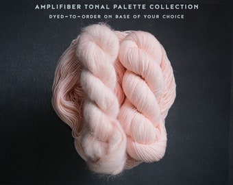 Bashful . Multi Base & Size Options . Amplifiber Tonal Palette Collection . Dyed-to-order