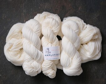 Bare and Bloomed . Multiple Bases . Undyed Yarn