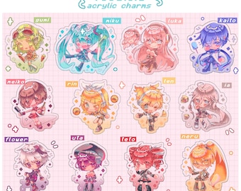 VOCALOID acrylic charms - 2.5" double sided keychains