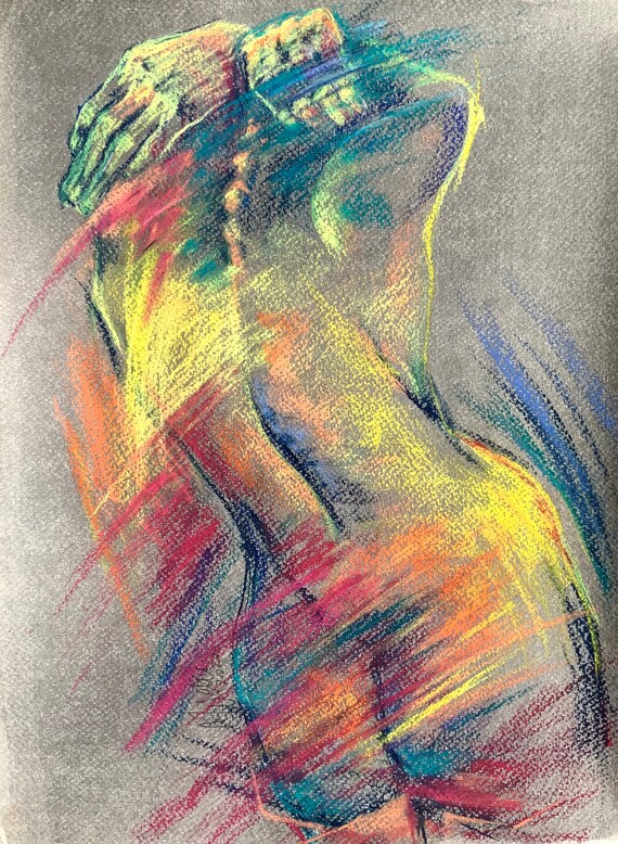 Figurative Art, Sensual Wall Art, Original Painting, Modern Bedroom Wall Art, Above Bed Painting, Female Body Painting, Woman Painting