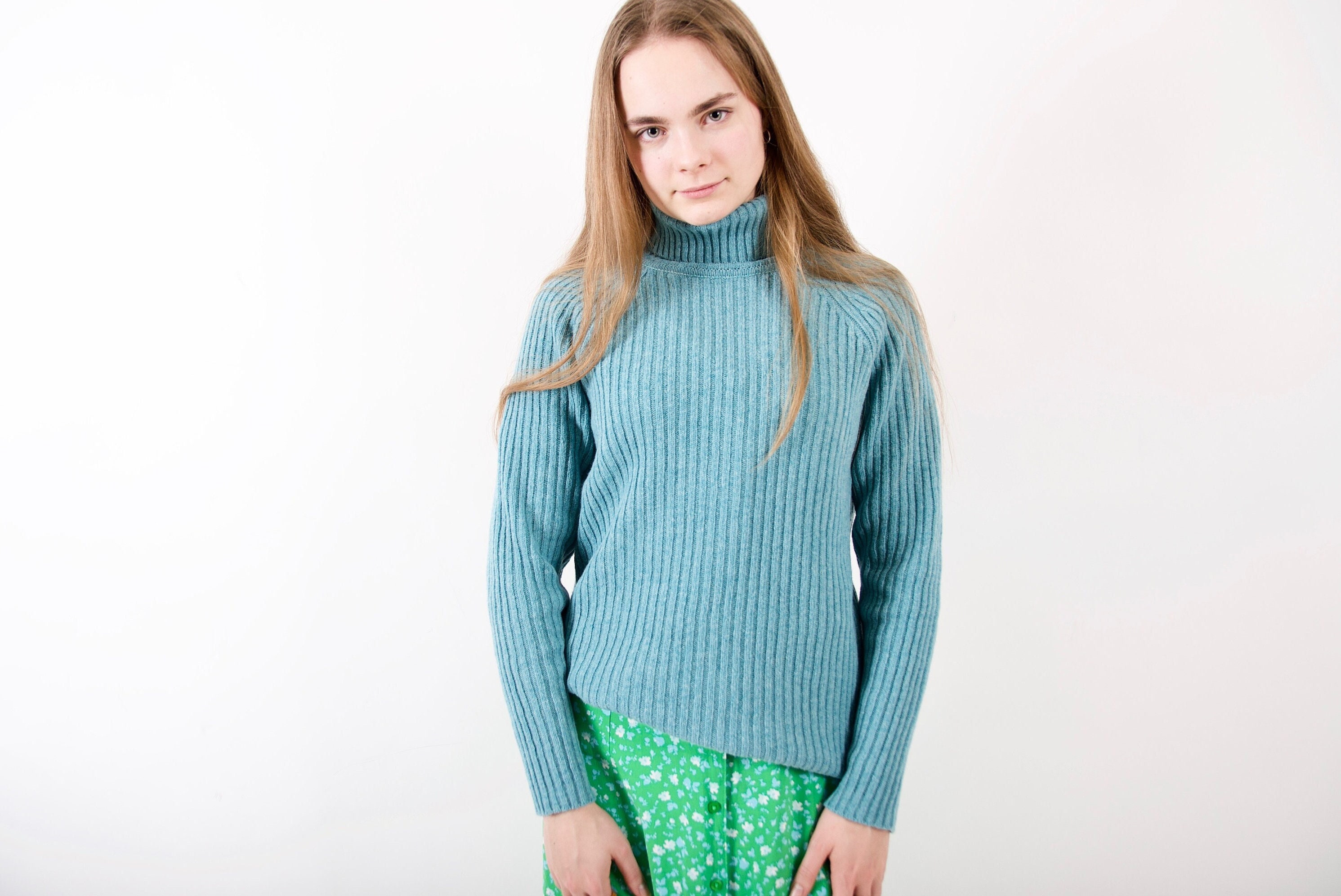 mame - kei様お取置き中 ⭐︎ floral pattern knit sweater Mame Floral Pattern Knit Sweater サイズ1（Mint to Be Sweater