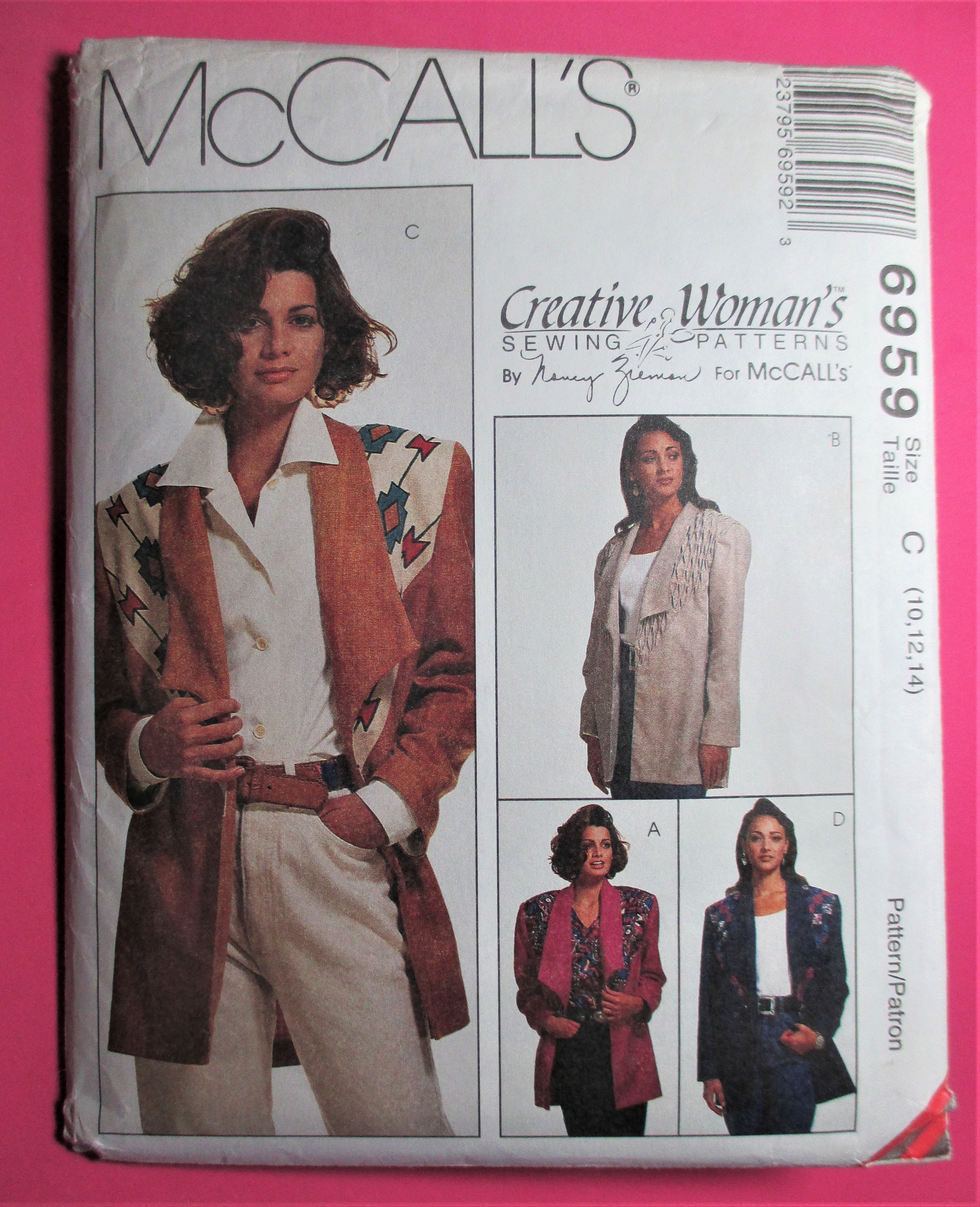 Vintage McCall's Jacket Sewing Pattern McCall's 6959 | Etsy