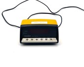 Vintage Alarm Orange Clock Radio SABA Modern Clock Mid Century Clock Silent Retro Alarm Clock Mid Century Modern Alarm Clock