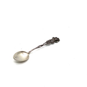 Antique Massive Silver 800 Tea Spoon &quot;Hildesheimer Rose Design&quot; Made in Germany, 20s