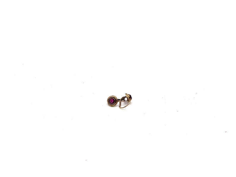 Vintage 8 carat gold earrings 8 ct gold earrings 333 gold earrings vintage gold earrings real gold earrings vintage red stone earrings