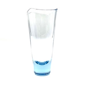 Per Lütken Holmegaard Light Blue Vase: Danish Art Glass, 70s Decor