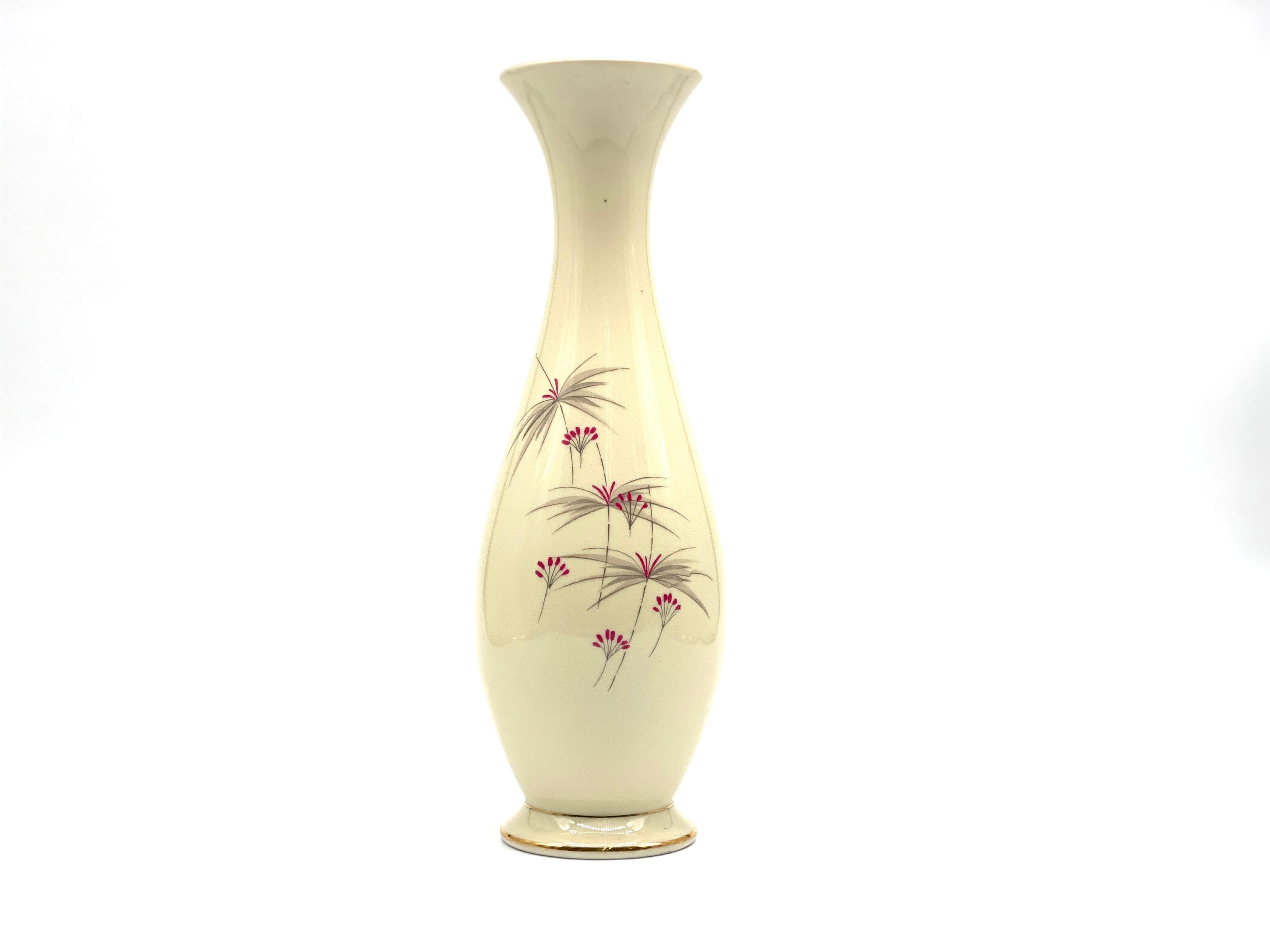 Ceramic vase tall vase skinny vase white vase floral vase Etsy