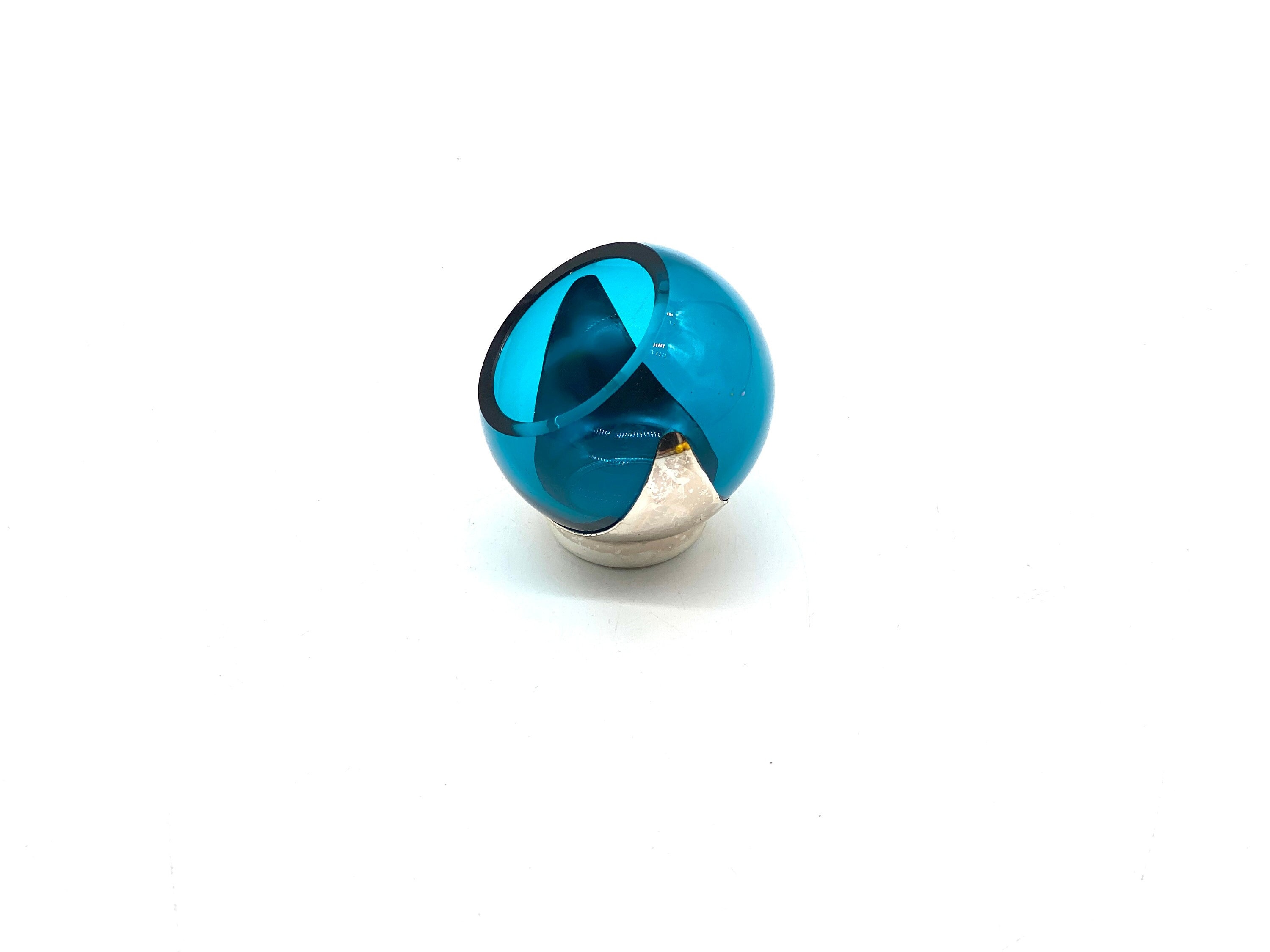 Vario Kugel By F W Quist Space Age Design Blue Glass Desk Bon Etsy Canada