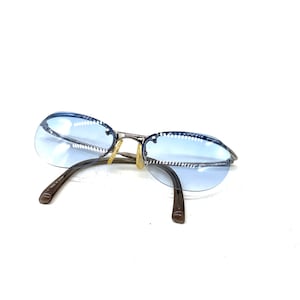 Vintage Jean Paul Gaultier Sunglasses – Light Blue UV Lenses, Iconic French Design, 90s