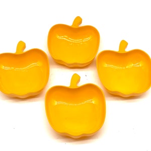 Modern Luran Basf Design Yellow Bowls - Aperitif Bowls - Snack Bowls Set, 70s