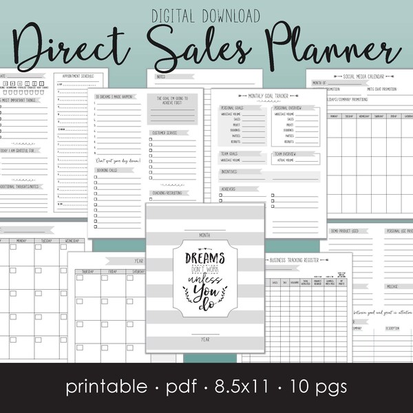 Direct Sales Planner Etsy
