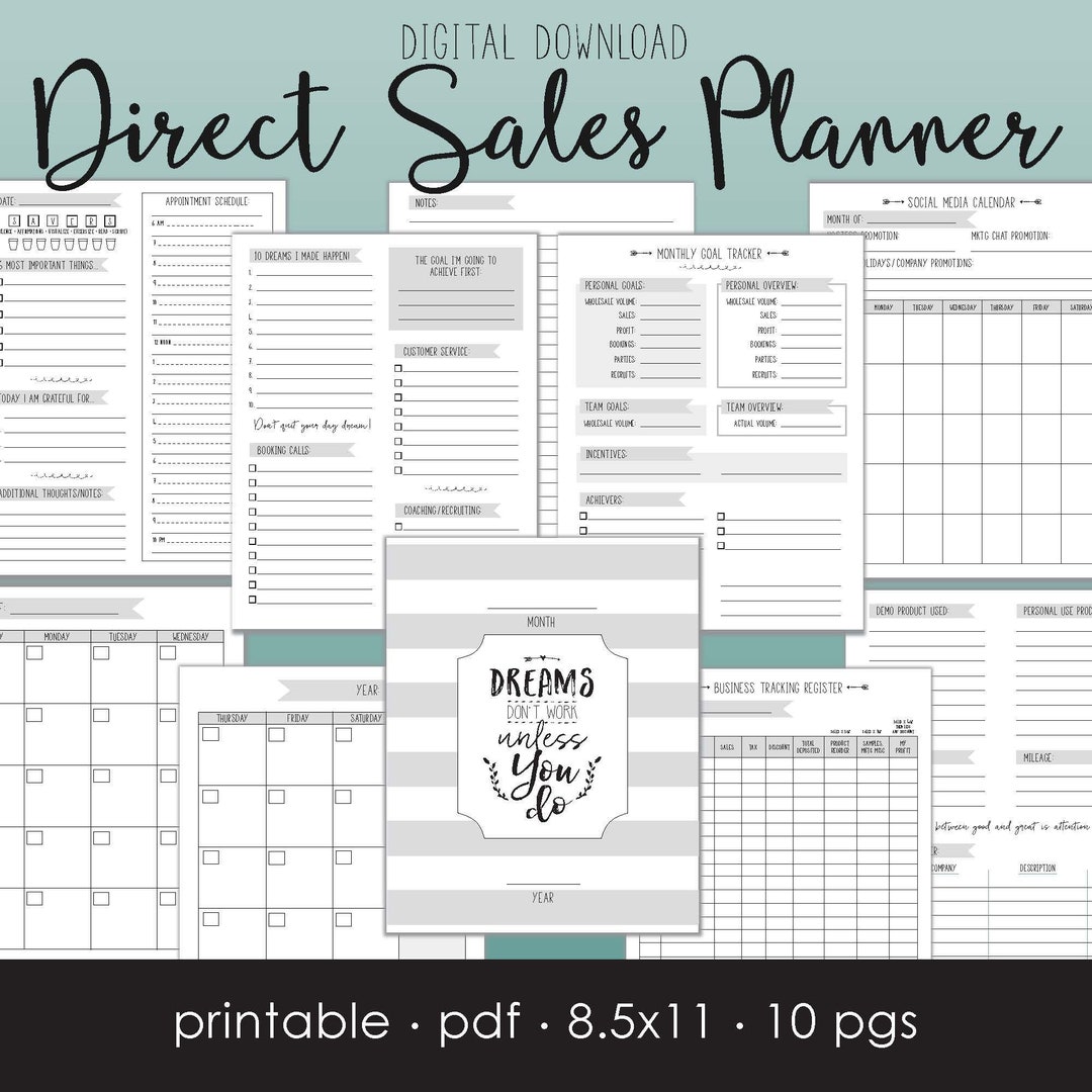 Direct Sales Printable Planner Business Planner Business - Etsy
