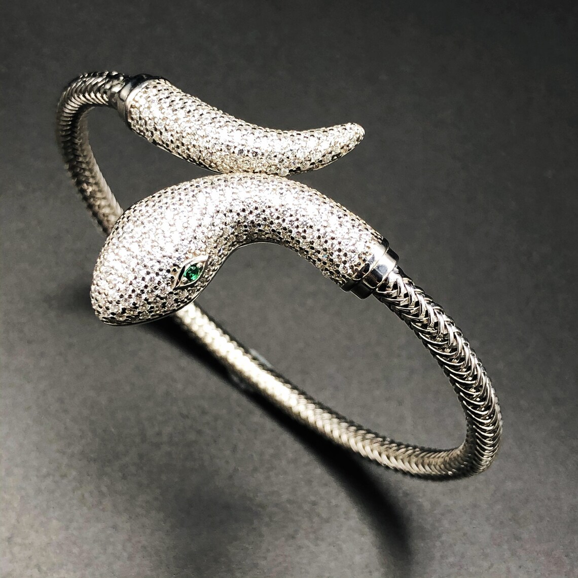 Snake Cuff Bracelet Silver Snake Bracelet Women Silver Cuff Etsy