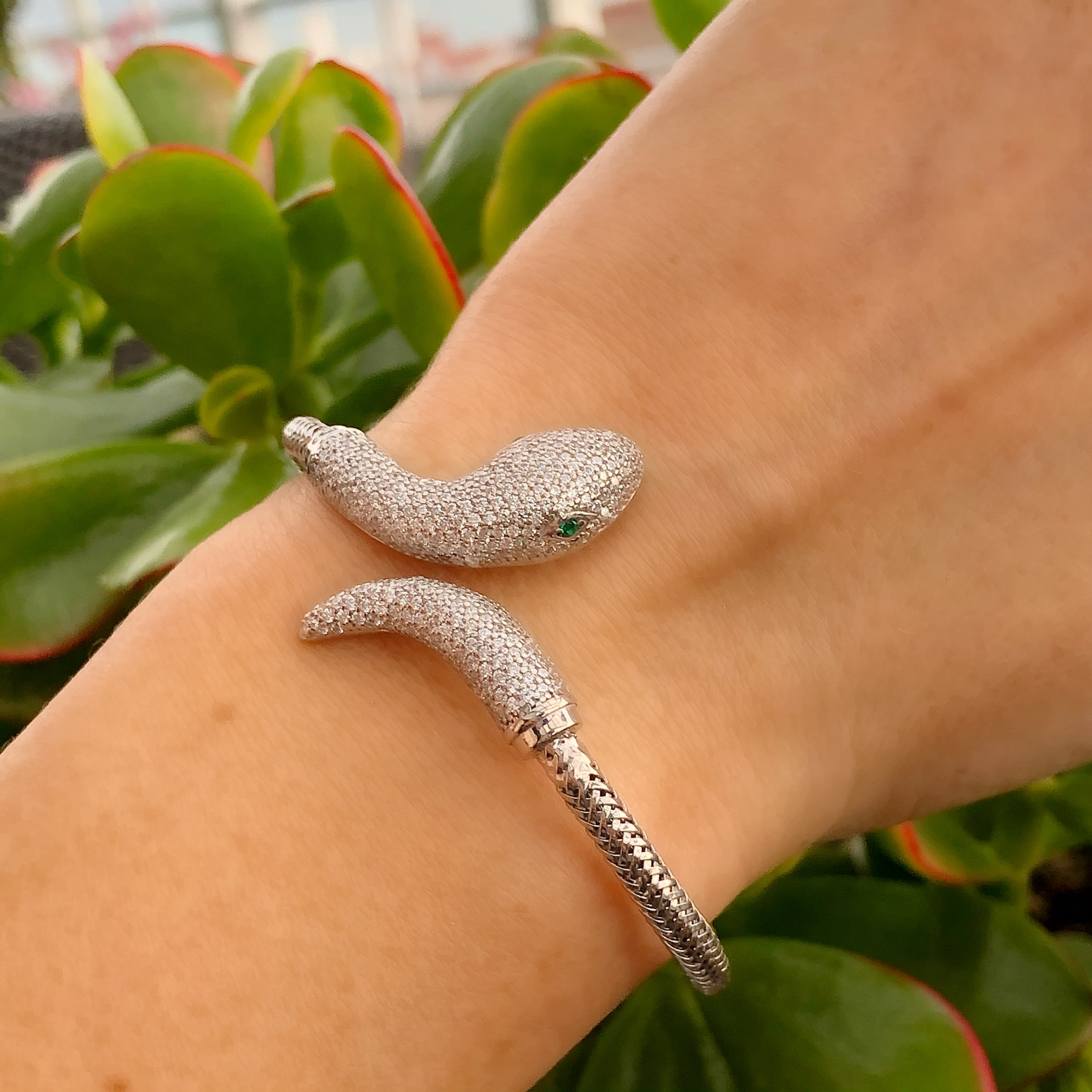 Snake Cuff Bracelet Silver Snake Bracelet Women Silver Cuff Etsy