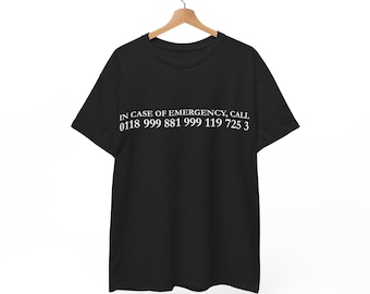 IT Crowd Emergency Number Unisex Cotton Tee