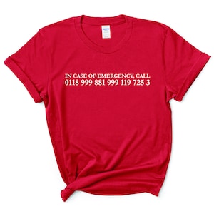 IT Crowd, Calamity Jen Episode, New Emergency Services Phone Number, 01189998819991197253 Unisex Heavy Cotton Tee