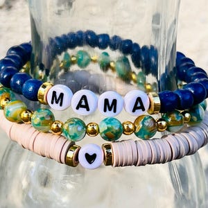Customizable wording bracelet set