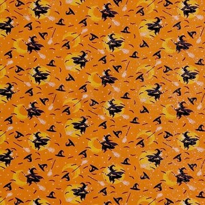 Fliegende Hexen Halloween Scrunchie | Halloween Scrunchie | Hexe Scrunchie | Halloween Hexe Scrunchie | Herbst Scrunchie Bild 3