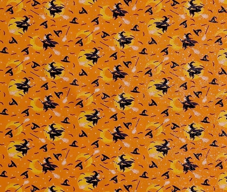 Fliegende Hexen Halloween Scrunchie | Halloween Scrunchie | Hexe Scrunchie | Halloween Hexe Scrunchie | Herbst Scrunchie Bild 3