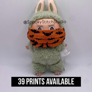Labubu Halloween Face Mask | Labubu Face Mask | Labubu | Labubu Medical Mask | Labubu Accessories | Labubu Nurse | Halloween Labubu
