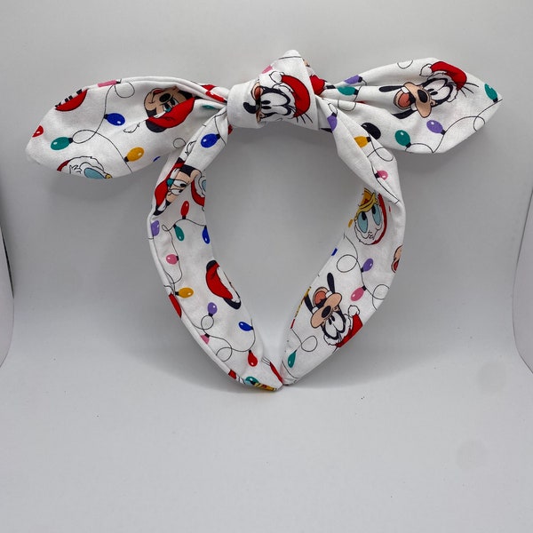 Disney Christmas Topknot Headband | Disney Lights Christmas Headband | Christmas Headband | Holiday Headband | Disney Christmas Headband