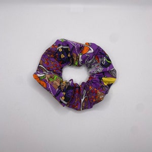 Halloween nacht scrunchie | Halloween-scrunchies | Spookachtige scrunchie | Horror-scrunchie | Herfst scrunchie | Trick or Treat-scrunchie