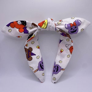 Halloween Headband | Disney Halloween Topknot Headband | Disney Halloween Ears | Disney Halloween Treats Headband | Spooky Headband