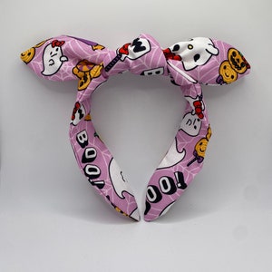 Kitty Halloween Topknot Headband | Halloween Headband | Kitty Halloween Headband | Kitty Headband | Spooky Headband