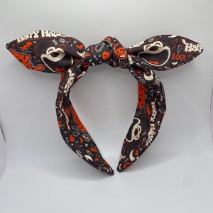Mickey Happy Halloween Topknot Headband | Halloween Headband | Pumpkin Headband | Halloween Headband | Spooky Headband
