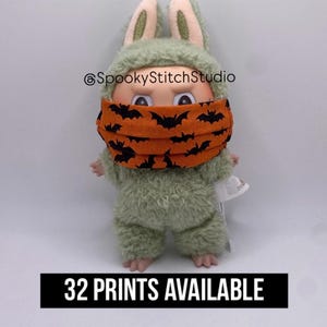 Labubu Halloween Face Mask 2 | Labubu Face Mask | Labubu | Labubu Medical Mask | Labubu Accessories | Labubu Nurse | Halloween Labubu
