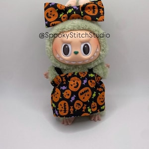 Labubu Pumpkins & Candy Halloween Dress | Labubu Dress | Labubu | Labubu clothes | Labubu Accessories | Labubu Outfit | Halloween Labubu