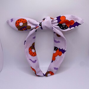 Halloween Headband | Halloween Topknot Headband | Halloween Ears | Halloween Donuts Headband | Spooky Headband