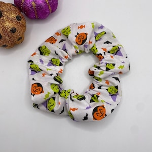 Halloween vampieren en heksen scrunchie | Halloween-scrunchie | Spookachtige scrunchie | Horrorscrunchie | Vampierscrunchie | Heksenscrunchie