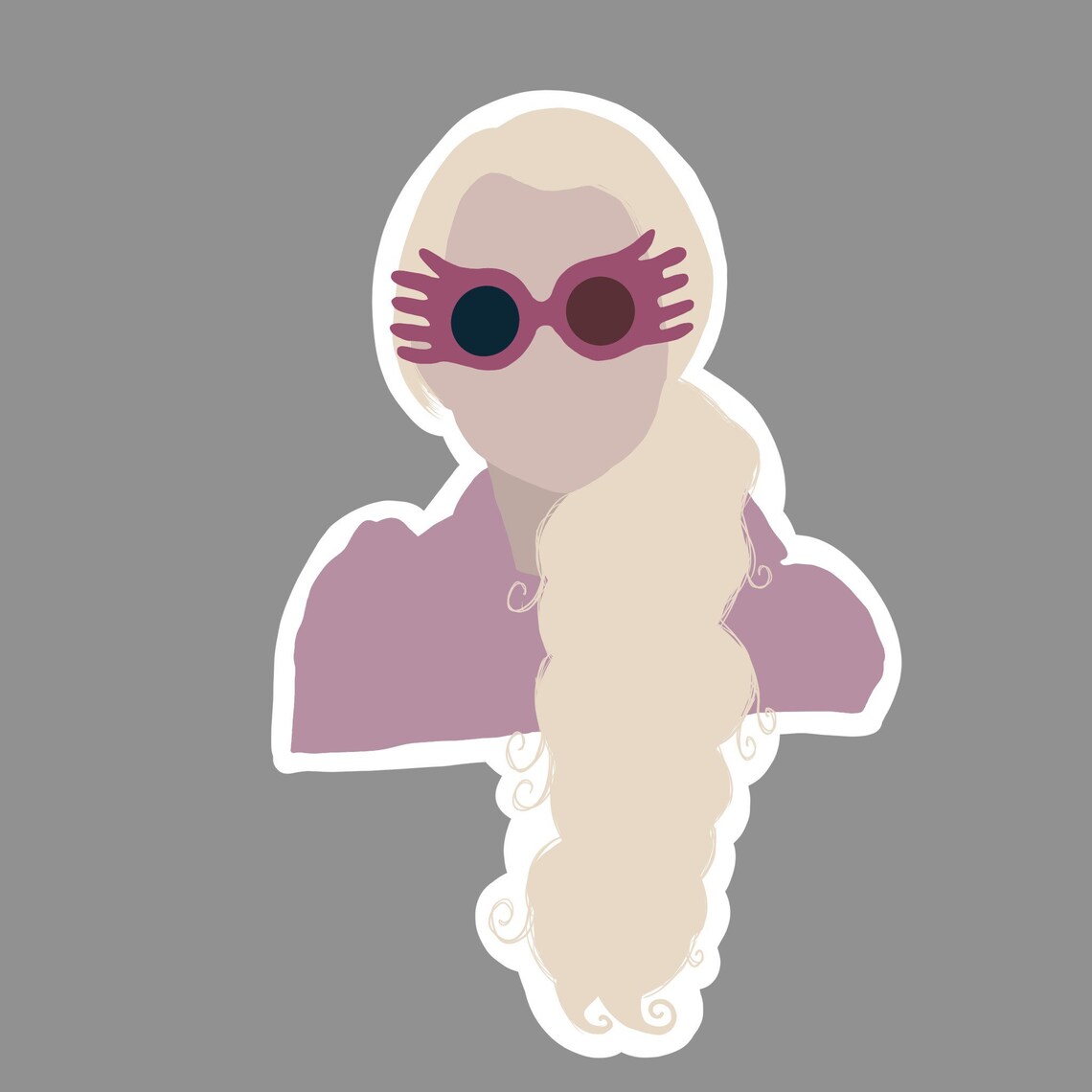 Luna Lovegood Luna Lovegood sticker Luna Lovegood art Etsy